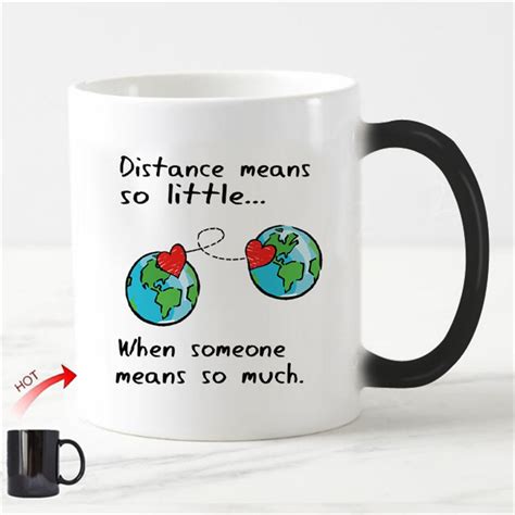 The perfect thoughtful gift or personal memento. Chic Long Distance Relationship Magic Mug Love Valentine ...