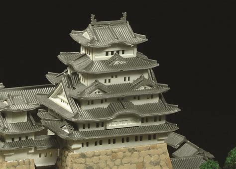Doyusha Jj1 Japanese Himeji Castle 1800 Scale Plastic Model