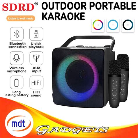 Sdrd Sd 508 Home Ktv Outdoor Portable Bluetooth Speaker With Dual
