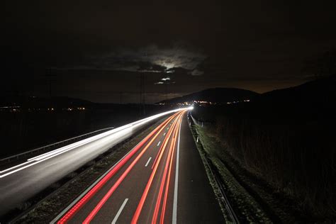 Free Images Light Road Night Highway Dusk Evening Darkness