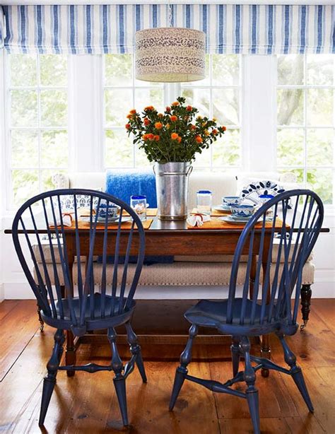 Table is 60 x 40 x 36. Beautiful Rooms in Blue and White | Traditional Home