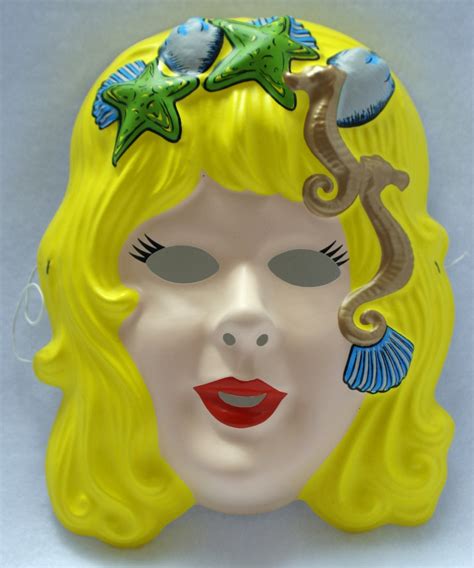 Vintage Mermaid Halloween Mask Art Deco Classic Style The Wild Robot