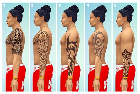 Mmfinds Sims 4 Tattoos Sims 4 Piercings Womens Hairstyles