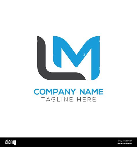 Initial Lm Letter Business Logo Design Vector Template Abstract Letter