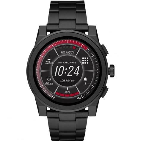 Michael Kors Access Grayson Black Touchscreen Smartwatch Watches From