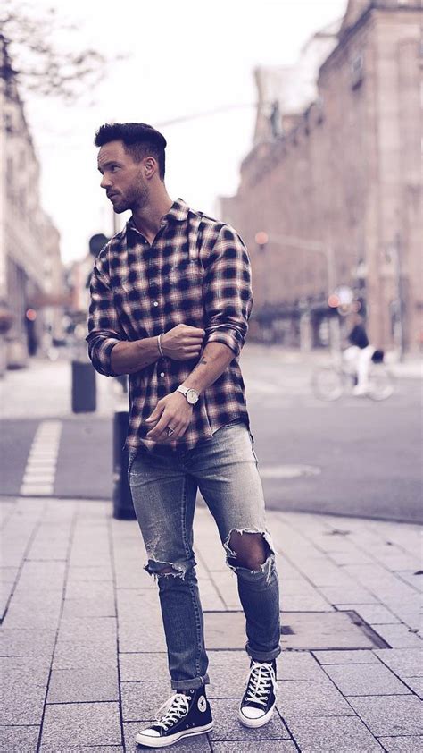 How To Wear A Checked Shirt Male Vlrengbr