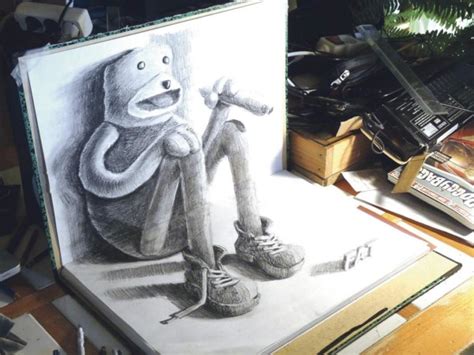 Esto se puede ver en los trabajos de dibujos de los siglos xv al xix. Impactantes dibujos 3D en blanco y negro hechos a lápiz ...