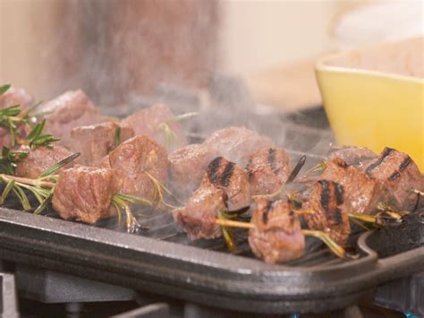 Beef tenderloin is lean, soft, and flavorful. Marinated Beef Tenderloin Skewers with Mustard Horseradish Cream | Recipe | Food network recipes ...