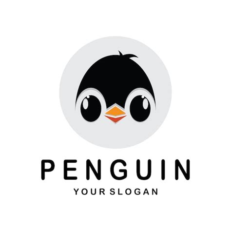 Premium Vector Simple Penguin Logo Design Template Illustration