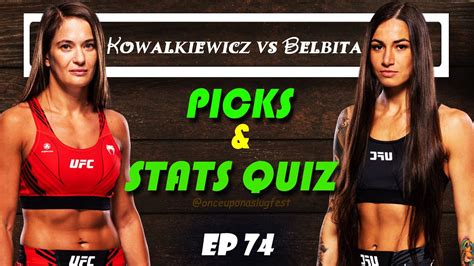 UFC Predictions Stats Quiz Karolina Kowalkiewicz Vs Diana Belbita