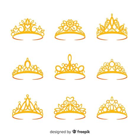 Princess Gold Crown Svg