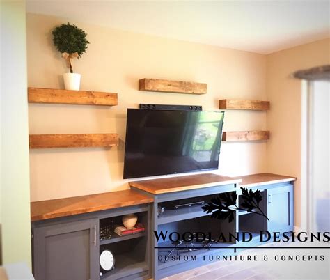Custom Built Media Console With Woodland Designs