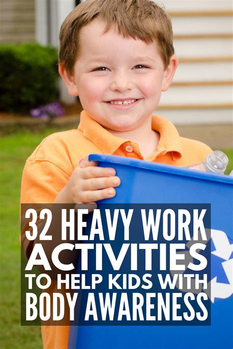 Heavy Work Activities And Sensory Processing Disorder 32 Ideas To Try Occupational Therapy