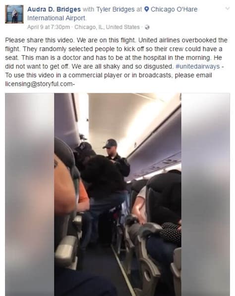 Facebook About The United Express Flight 3411 Incident