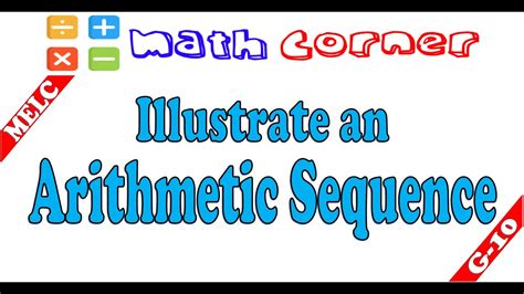 Illustrate An Arithmetic Sequence Grade 10 Melc Youtube