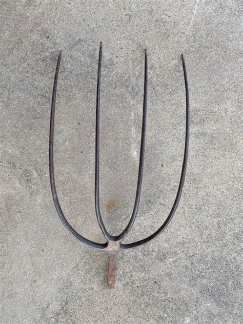 Rustic Pitch Fork 4 Tines Hay Fork Pitchfork Head No Etsy