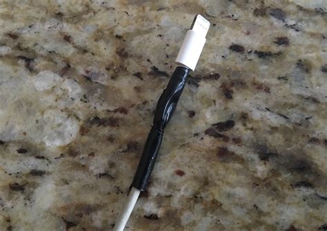 A Broken Iphone Charger Fix It Replace It