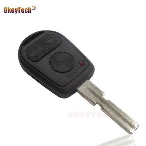 Okeytech New 3 Button Uncut Blade Remote Replacement Key Shell Cover