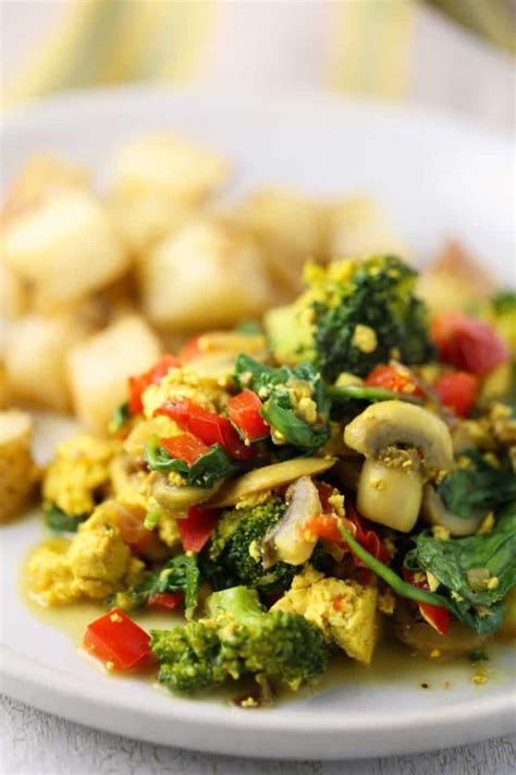 Best extra firm tofu recipes from how to cook extra firm tofu 9 steps with wikihow. Tofu Scramble with Veggies and Roasted Potatoes- The Vegan ...