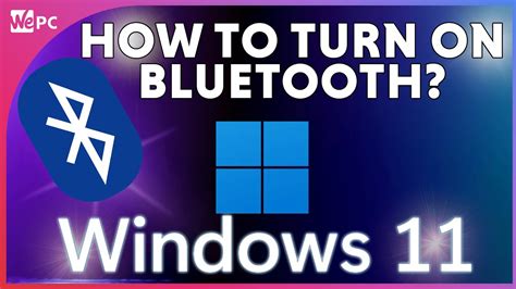 How To Turn On Bluetooth On Windows Youtube