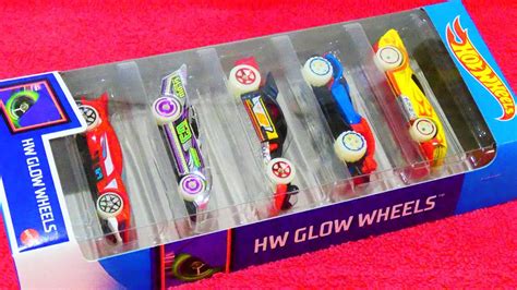 2020 Hot Wheels Glow Wheels 5 Pack Youtube