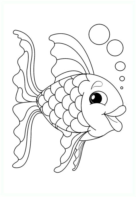 Fish Coloring Page Ocean Animal Crafts Spring Crafts Preschool