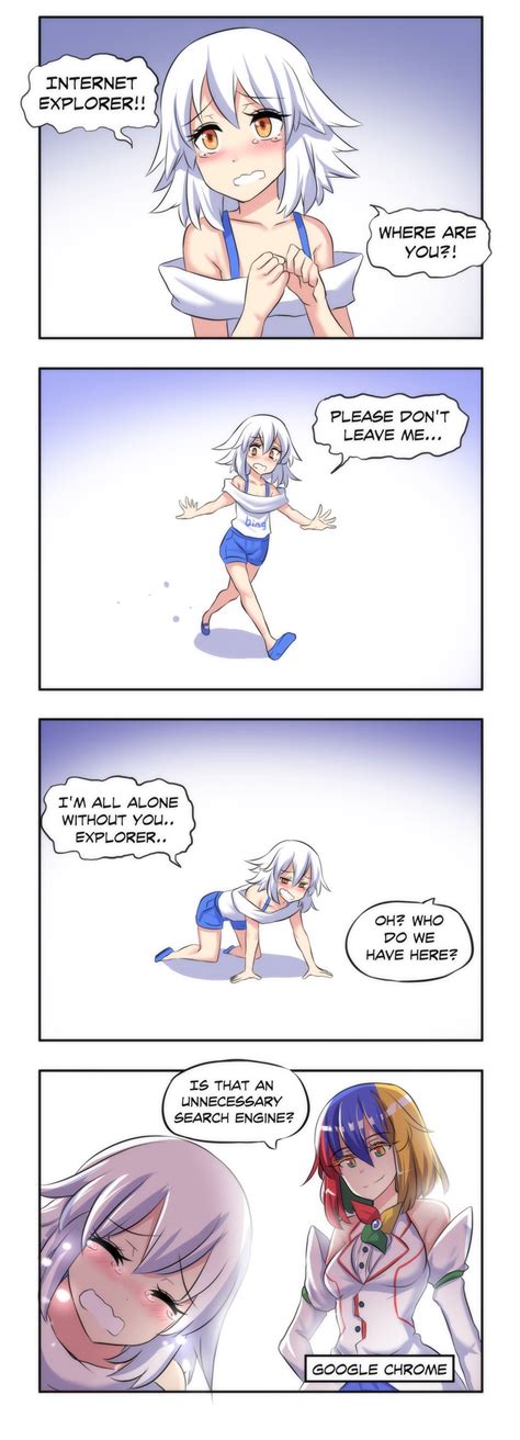 I Wrote A Comic About Internet Explorer Explorer Chan Explorer Tan Know Your Meme