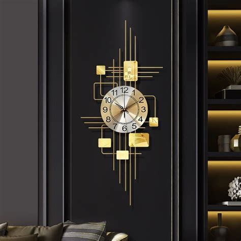 15 X 339 Modern Nordic Style Luxury Metal Wall Clock Homary Metal