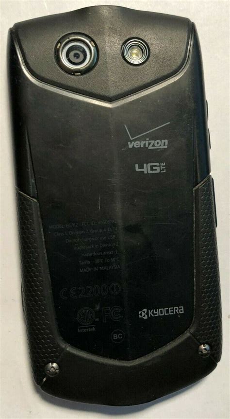 Kyocera Brigadier E6782 16gb Black Verizon Smartphone Gsmcdma No