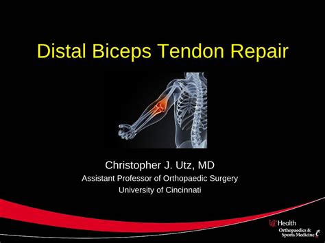 Pdf Distal Biceps Tendon Repair Foundation For Orthopaedic