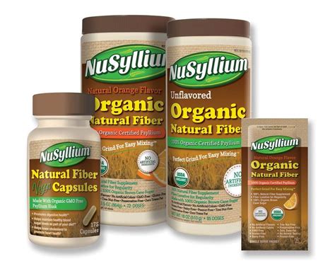 Nusyllium The First 100 Usda Certified Organic Fiber Is Available At