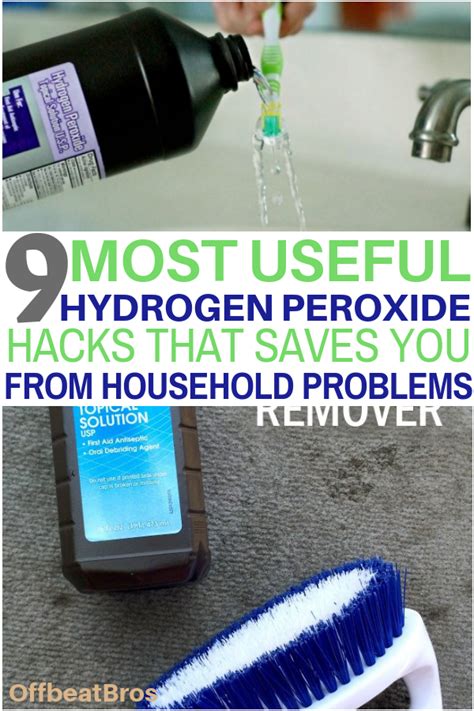 9 Brilliant Hydrogen Peroxide Hacks Your Home Needs Cleaning Hacks