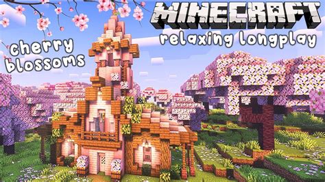 Minecraft Relaxing Longplay Cherry Blossom Grove House No Commentary