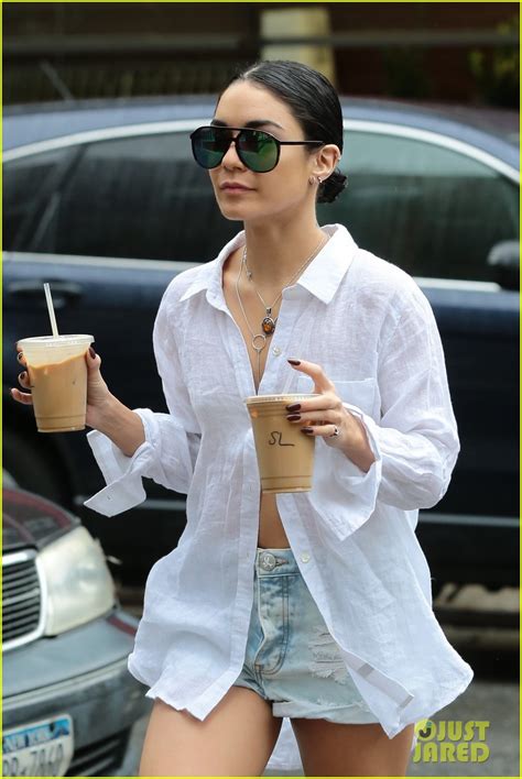 Vanessa Hudgens Flashes Her Very Toned Stomach In Her Casual Chic