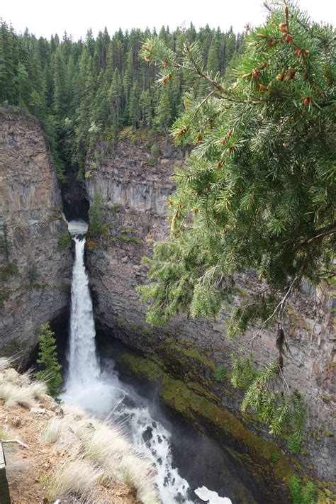 Spahats Creek Falls Within Wells Gray Provincial Park Of British