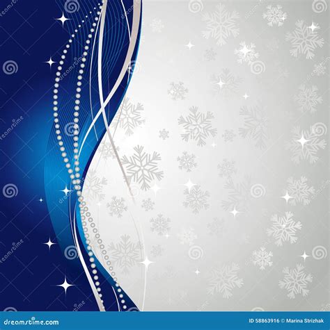 Silver Winter Abstract Background Stock Vector Illustration Of Shape