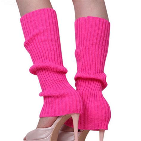 Au Fashion Ladies Neon Knit Ribbed Leg Warmer 80s 90s Dance 80 S Costume Party Ebay