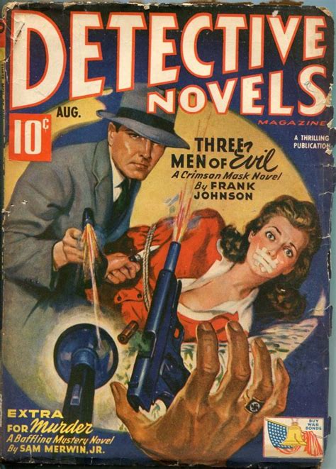 Detective Novel Pulp Covers