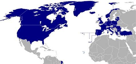 Nato, military alliance established by the north atlantic treaty (also called the washington treaty) of april 4, 1949, which sought to create a counterweight to soviet armies stationed in central and eastern. 「米国が世界の警察官」だって？そりゃ虚構だろうが。これからは、幾つかの集団安保で国を守るしかないだろう。民族自決なの ...