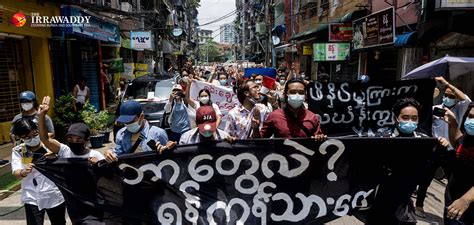 Protesters In Myanmars Biggest City Return With ‘guerrilla Style Tactics
