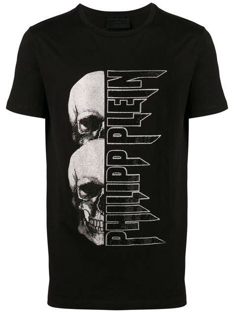 Download the vector logo of the philipp plein brand designed by in encapsulated postscript (eps) format. Philipp Plein Skull Logo Print T-shirt | Mens tshirts ...