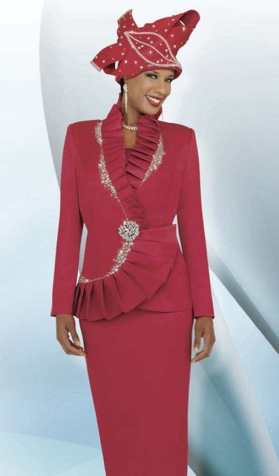 Benmarc International 47226 Womens Red Church Suit French Novelty