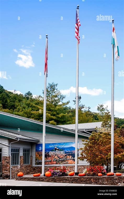 Gatlinburg Welcome Center In Tennessee Stock Photo Alamy