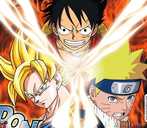 Dragon ball was the source of inspiration for the top 3 anime of this 2nd generation where the characters and story are somewhat heavily influenced by goku's demeanor and story lines. Foro gratis : DON: Dragon ball naruto one piece