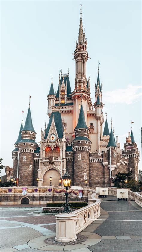 Disneyland Tokyo Castle Château De Disney Fond Decran Dessin Fond