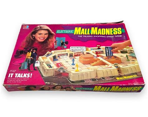 Electronic Mall Madness Board Game Vintage Milton Bradley Tested
