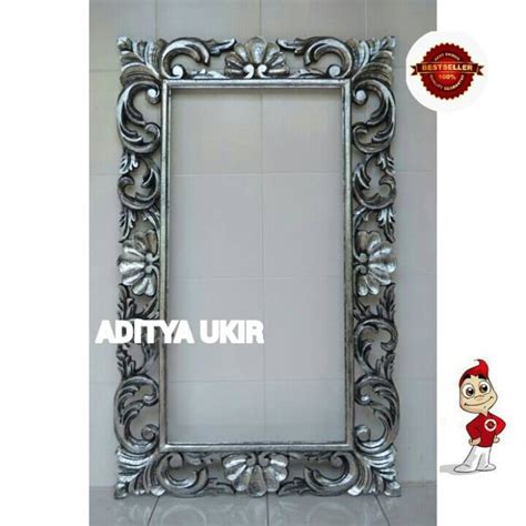 Jual Bingkai Kaca Cermin Model Kipas Aditya Ukir Tokopedia