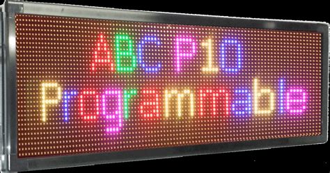 38x151 Full Color Rgb 10mm Outdoor Scrolling Programmable Led Sign