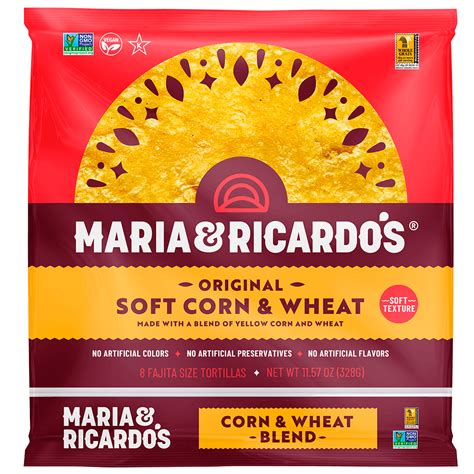 Original Soft Corn And Wheat Tortillas Maria And Ricardos Tortillas