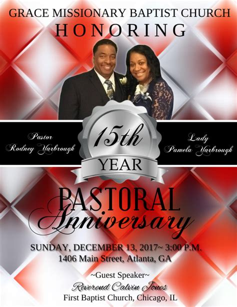 Pastor Anniversary Postermywall
